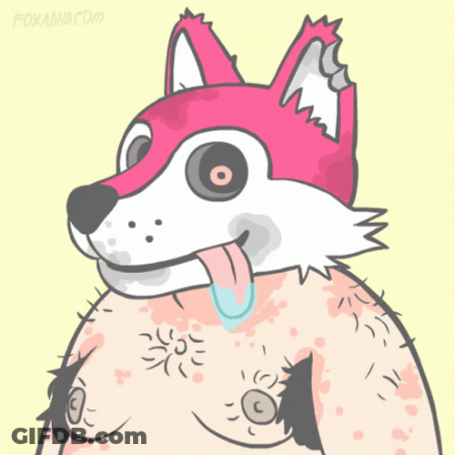 Furry Head And Human Body GIF
