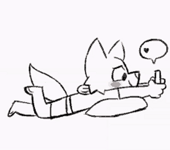 Furry Texting Lover GIF