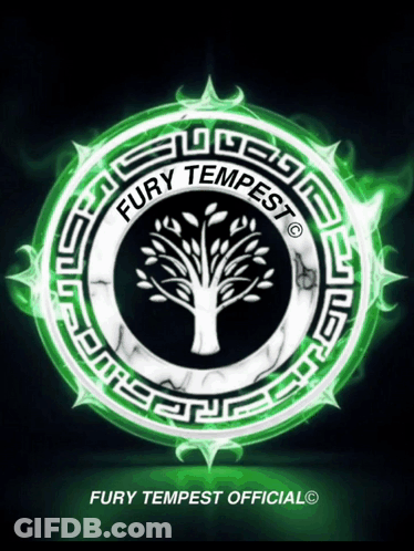 Fury Tempest Official Logo Tree In Circle GIF