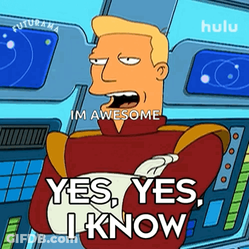 Futurama Character Saying Yes Yes I Know GIF