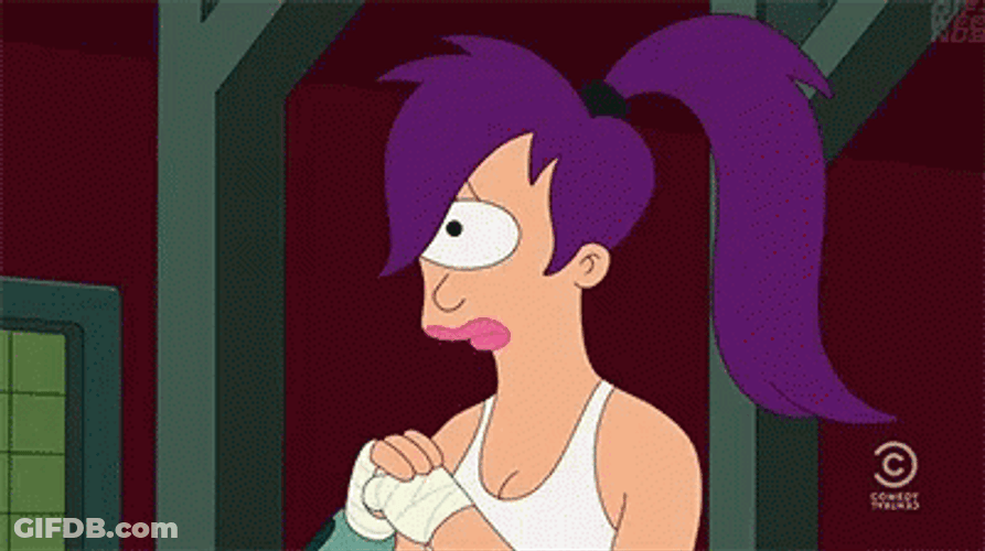 Futurama Leela Eye Twitch GIF