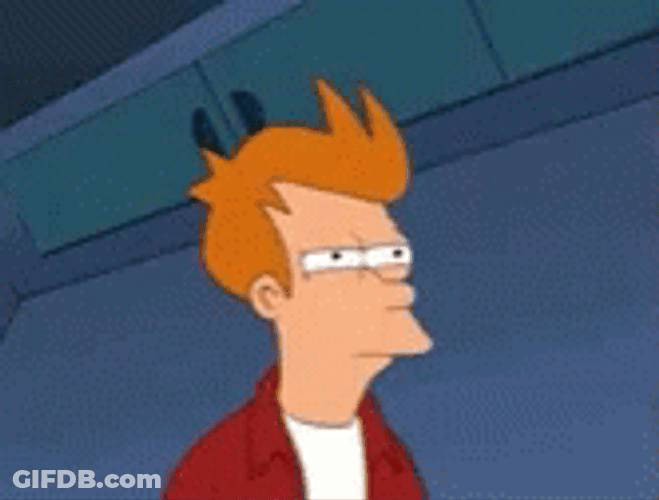 Futurama Philip Fry Twitching Eyes GIF