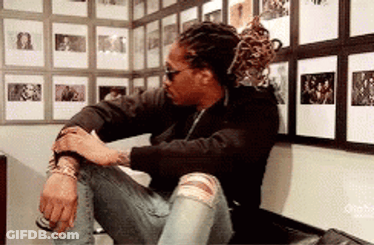 Future American Rapper Cool Pose GIF