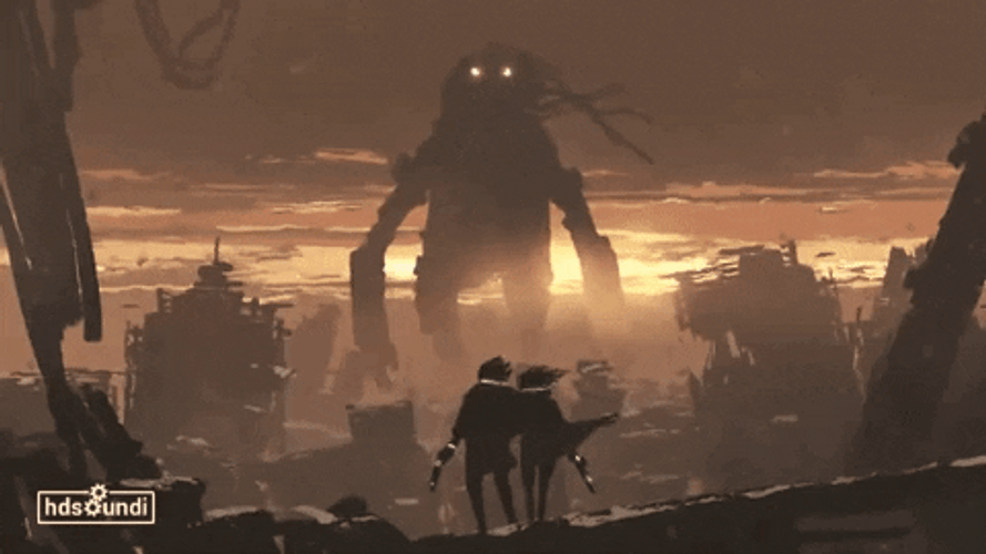 Future Apocalypse Monster Robot GIF