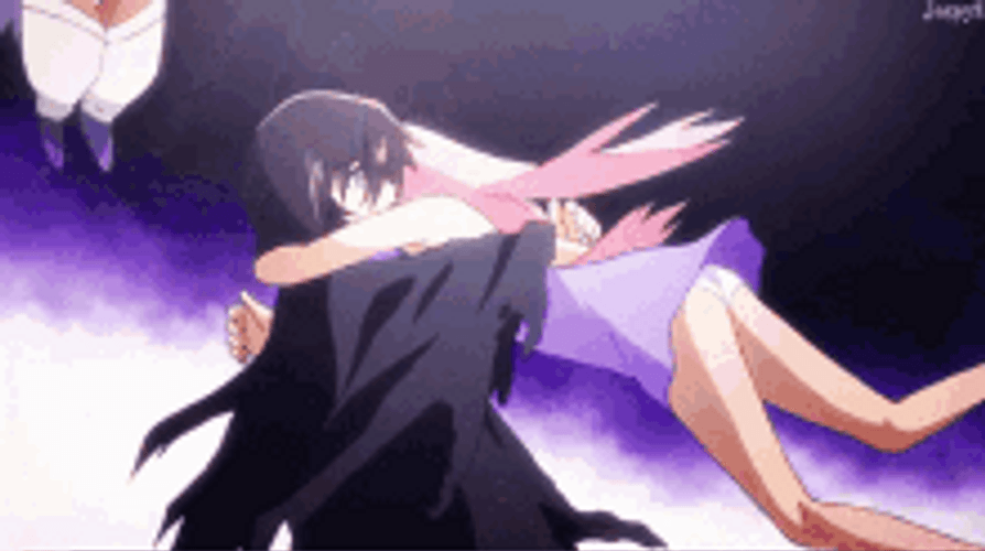 Future Diary Yuno Gasai Yukiteru Amano Spin Hug GIF