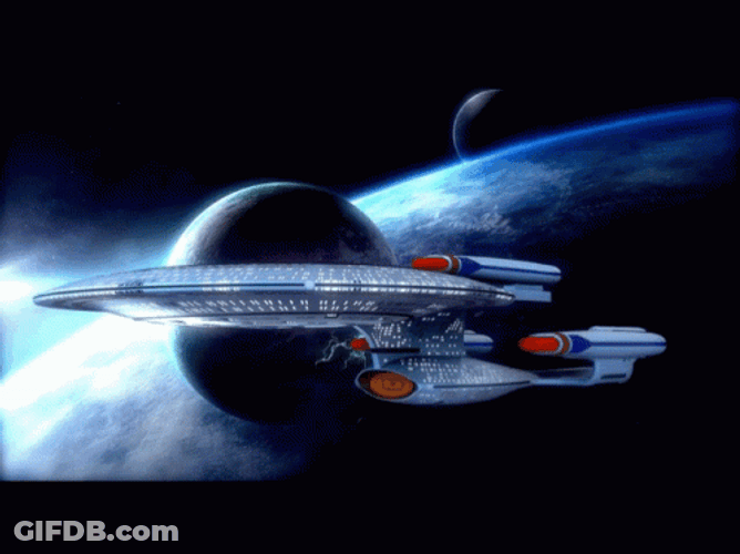 Future Enterprise Star Trek Spaceship GIF