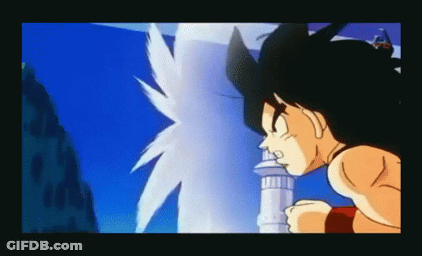 Future Gohan Being Trained By His Father Goku GIF