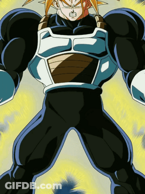 Future Gohan Full Blast Super Saiyan Transformation GIF