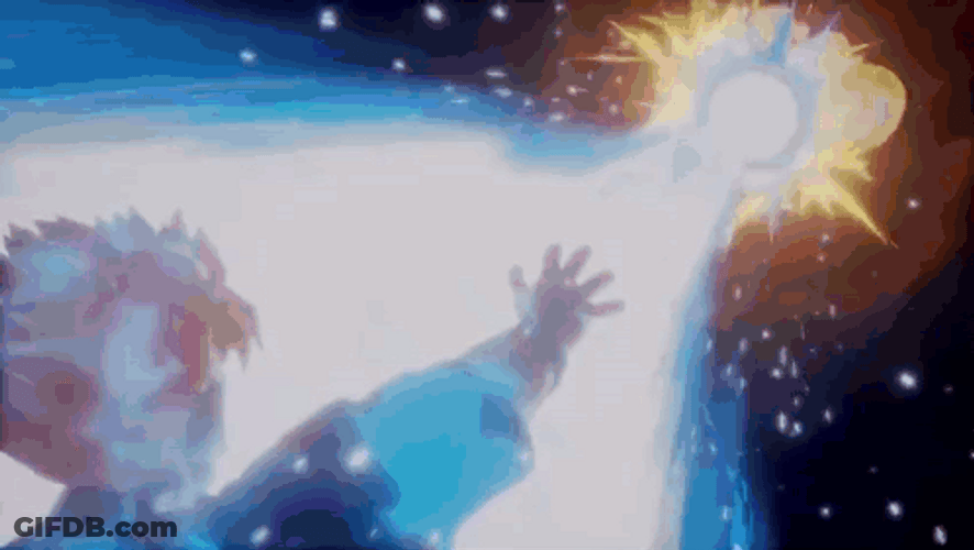 Future Gohan Slowly Lose Strength To Fight GIF