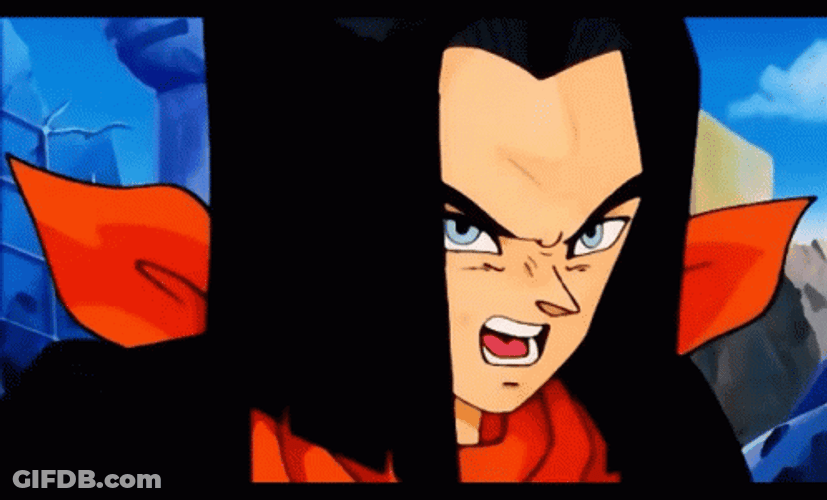 Future Gohan Smashed Android Eighteen's Face GIF