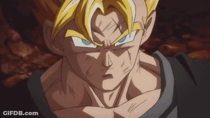 Future Gohan Super Saiyan Power Emancipation GIF