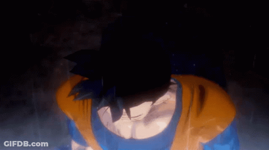 Future Gohan Unleashing His Super Saiyan Power GIF