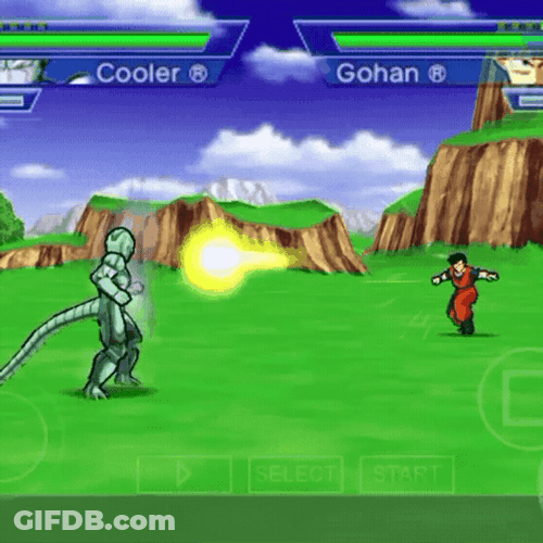 Future Gohan Versus Cooler In Video Game GIF