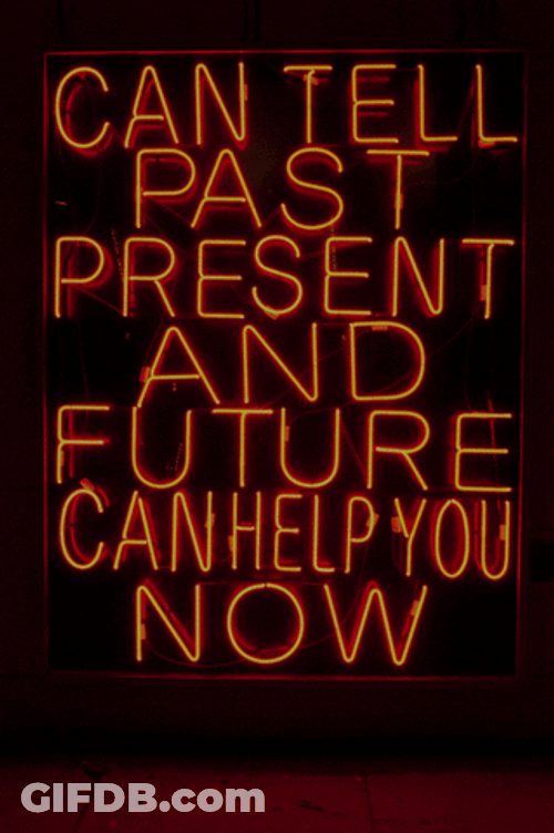 Future Neon Lights Sign GIF
