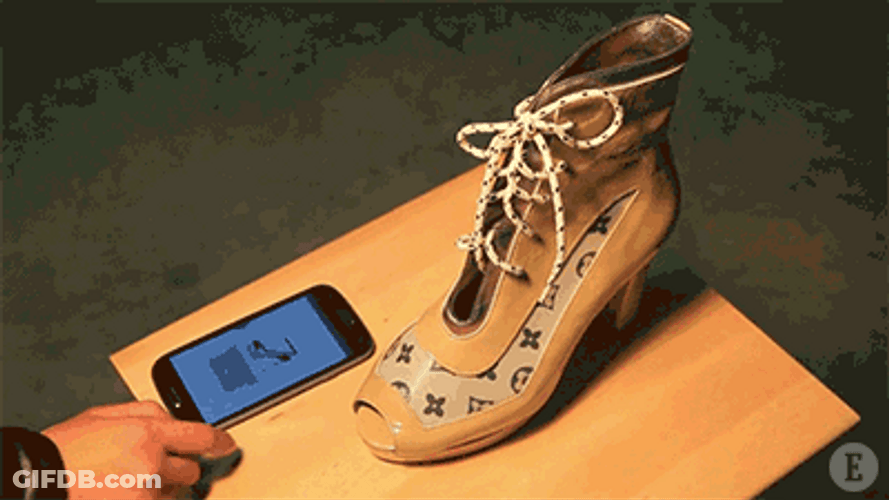 Future Smartphone Control Shoes GIF