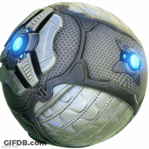 Futuristic Ball With Blue Light GIF
