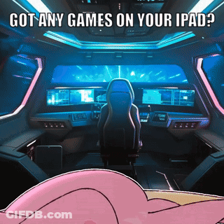 Futuristic Car Saying Got Any Games On Your IPad GIF