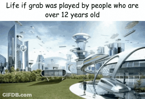 Futuristic City Life If Grab Played By People Over 12 GIF