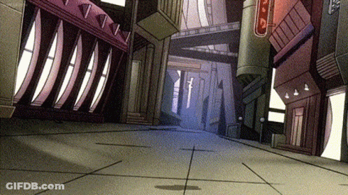 Futuristic City Street Sign A GIF