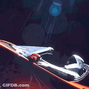 Futuristic City With Large Sky Building GIF