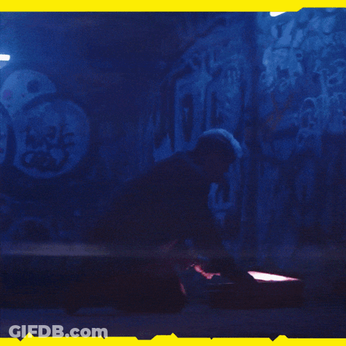 Futuristic City With Neon Love Sign GIF