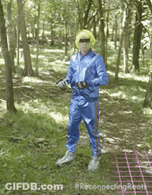 Futuristic Man Teleport GIF