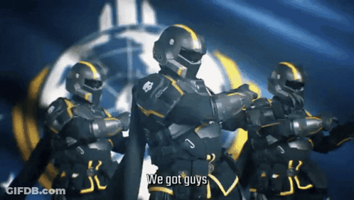 Futuristic Soldiers Saying We Got Guys GIF