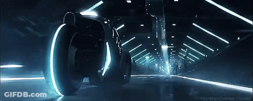 Futuristic Vehicle Driving Through Tunnel Your Main Eventer I Tumblr GIF