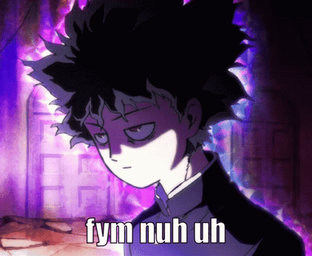 Fym Nuh Uh Purple Overpower Boy GIF