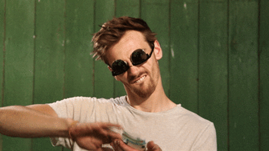 Fynn Kliemann Tossing Money GIF