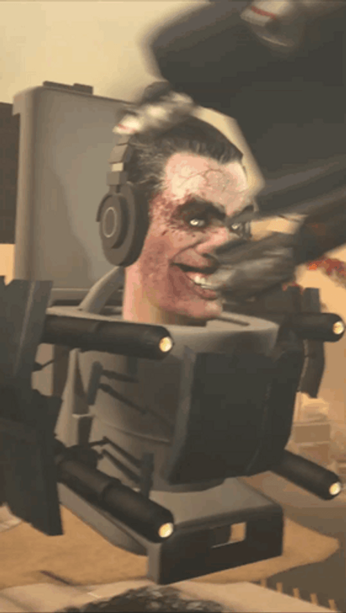 G-Man Skibidi Toilet Meme GIF