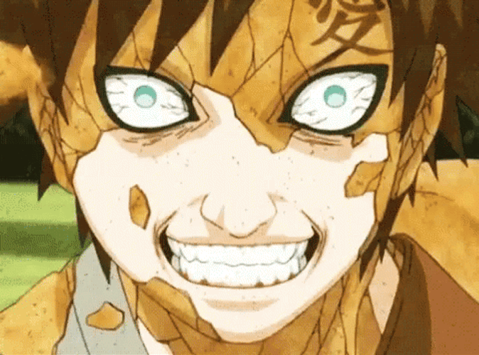Gaara Evil Grimace GIF
