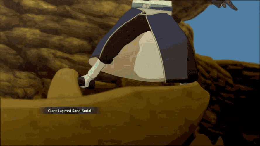 Gaara Giant Layered Sand Burial GIF