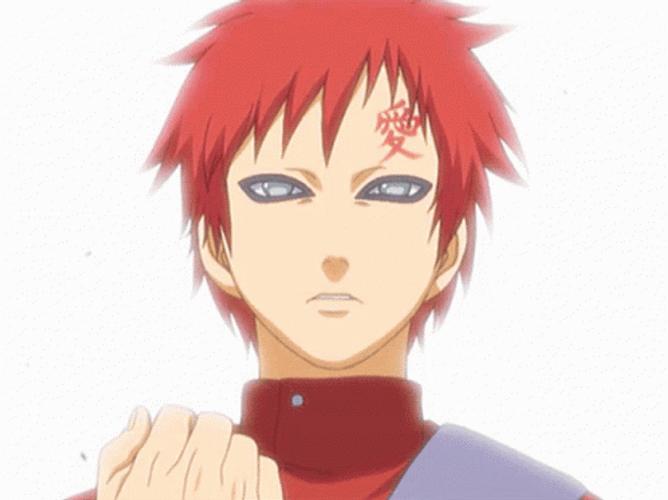 Gaara Hair Blowing GIF