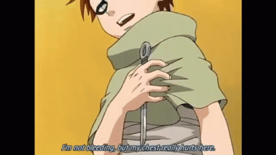 Gaara I'm Not Bleeding GIF