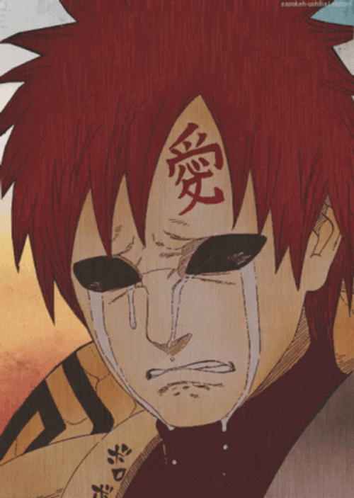 Gaara Tears Flowing GIF