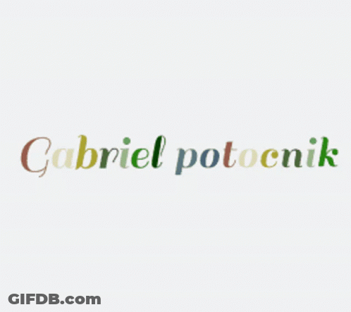 Gabriel Potoknik In Rainbow Colors GIF
