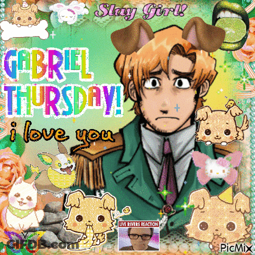 Gabriel Thursday I Love You Is Written On A Picture GIF