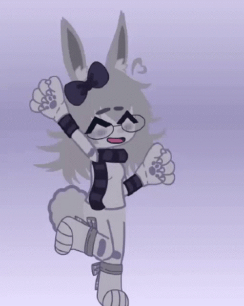 Gacha Happy Dance While Stamping Feet GIF