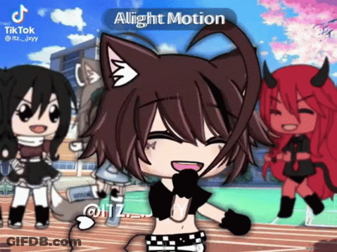 Gacha Life Characters Selection Alight Motion GIF