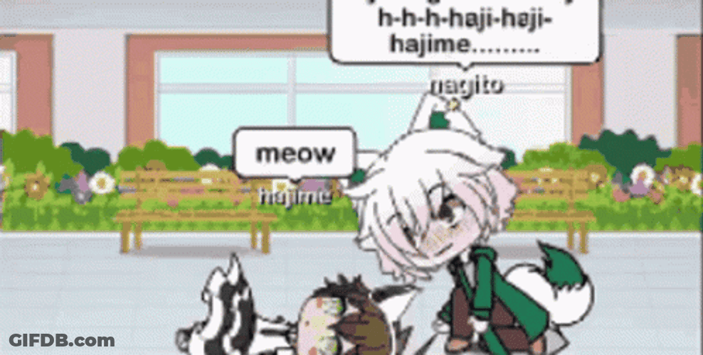Gacha Life Hajime And Magito Pixel Art GIF
