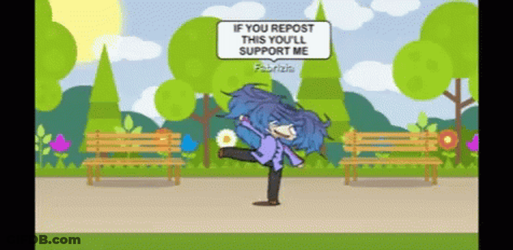 Gacha Life Speed Spinning Support Me GIF