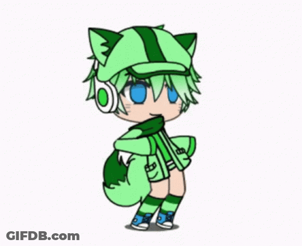 Gacha Life Wolf Girl Dancing GIF