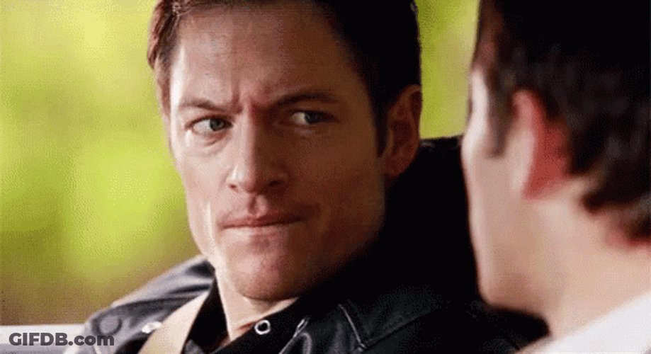 Gadreel Squint Look GIF