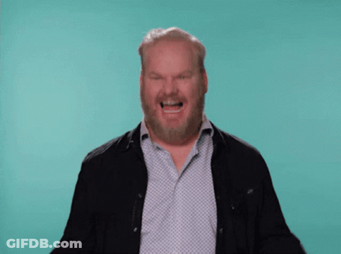 Gaffigan Jim Super Excited Shouting GIF