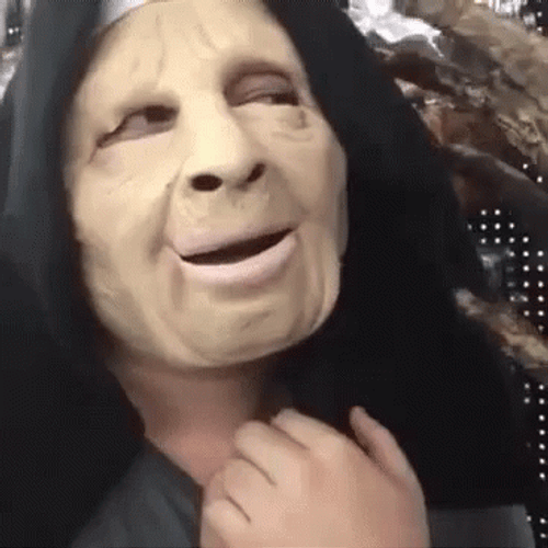 Gag Choke Mask Nun GIF