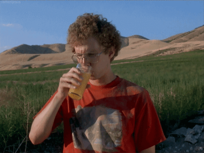 Gag Drink Napoleon Dynamite GIF