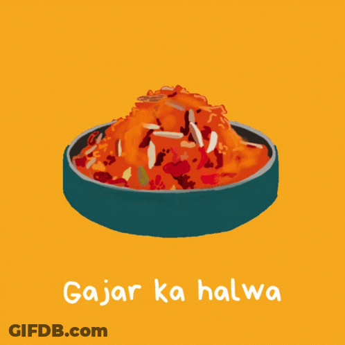 Gajar Ka Halwa Bowl GIF