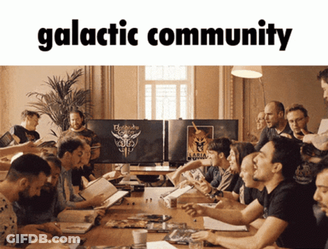 Galactic Community Table Debate GIF