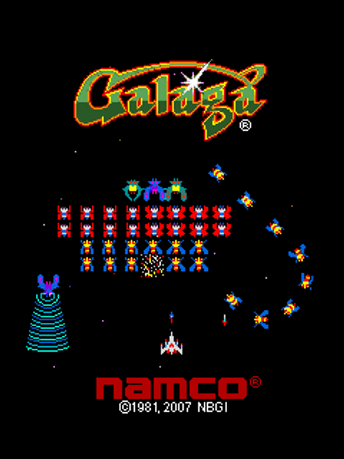 Galaga Namco Retro Gaming GIF